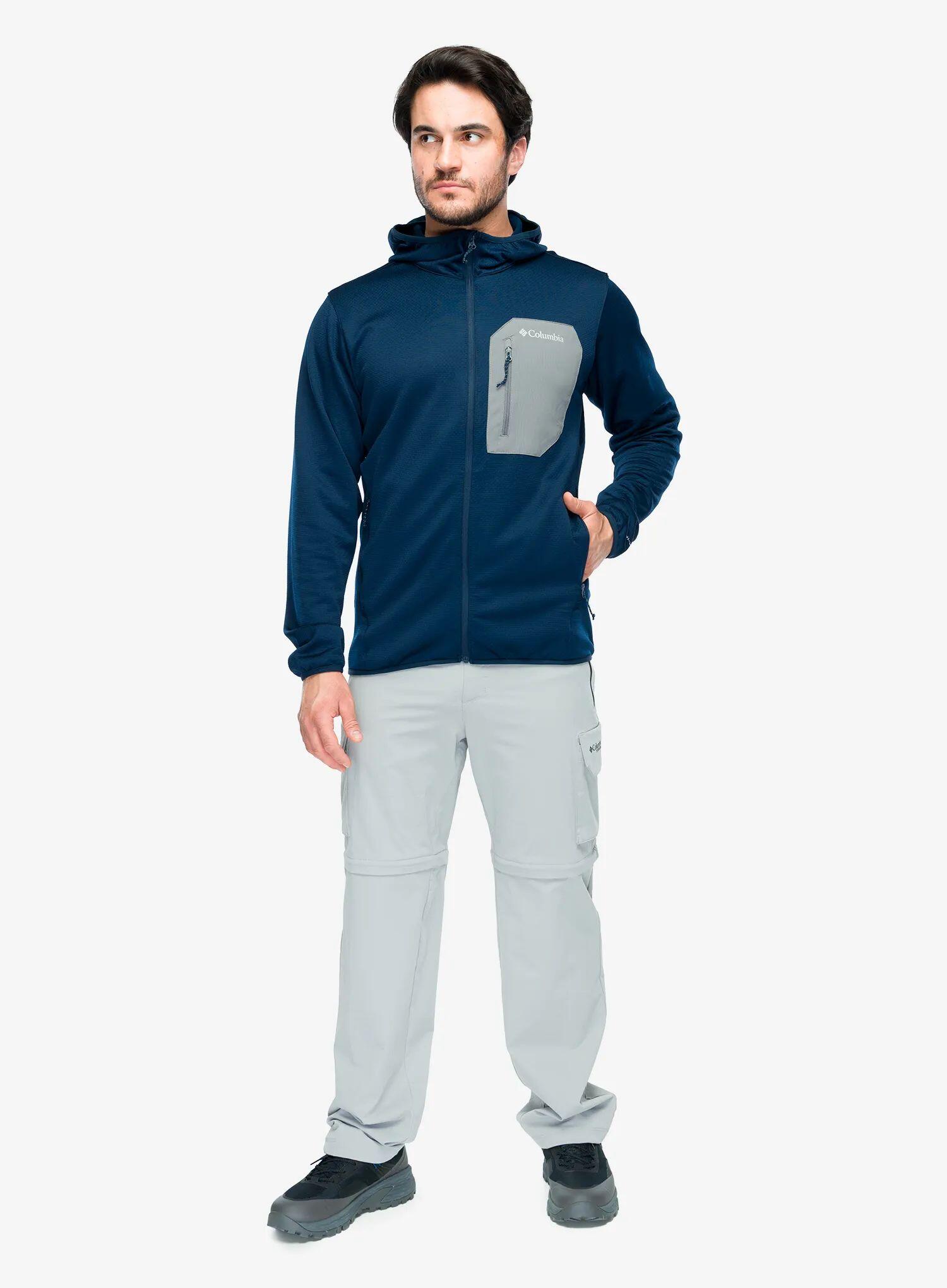 Bluza rozpinana męska Columbia Tall Heights Hooded Grid Fleece Full Zip 3/7