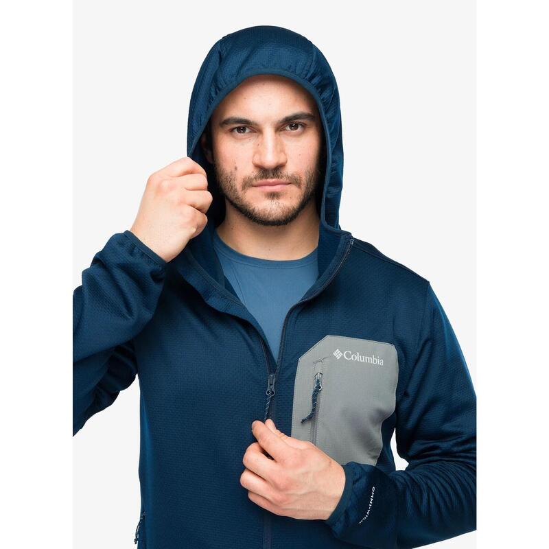 Bluza rozpinana męska Columbia Tall Heights Hooded Grid Fleece Full Zip