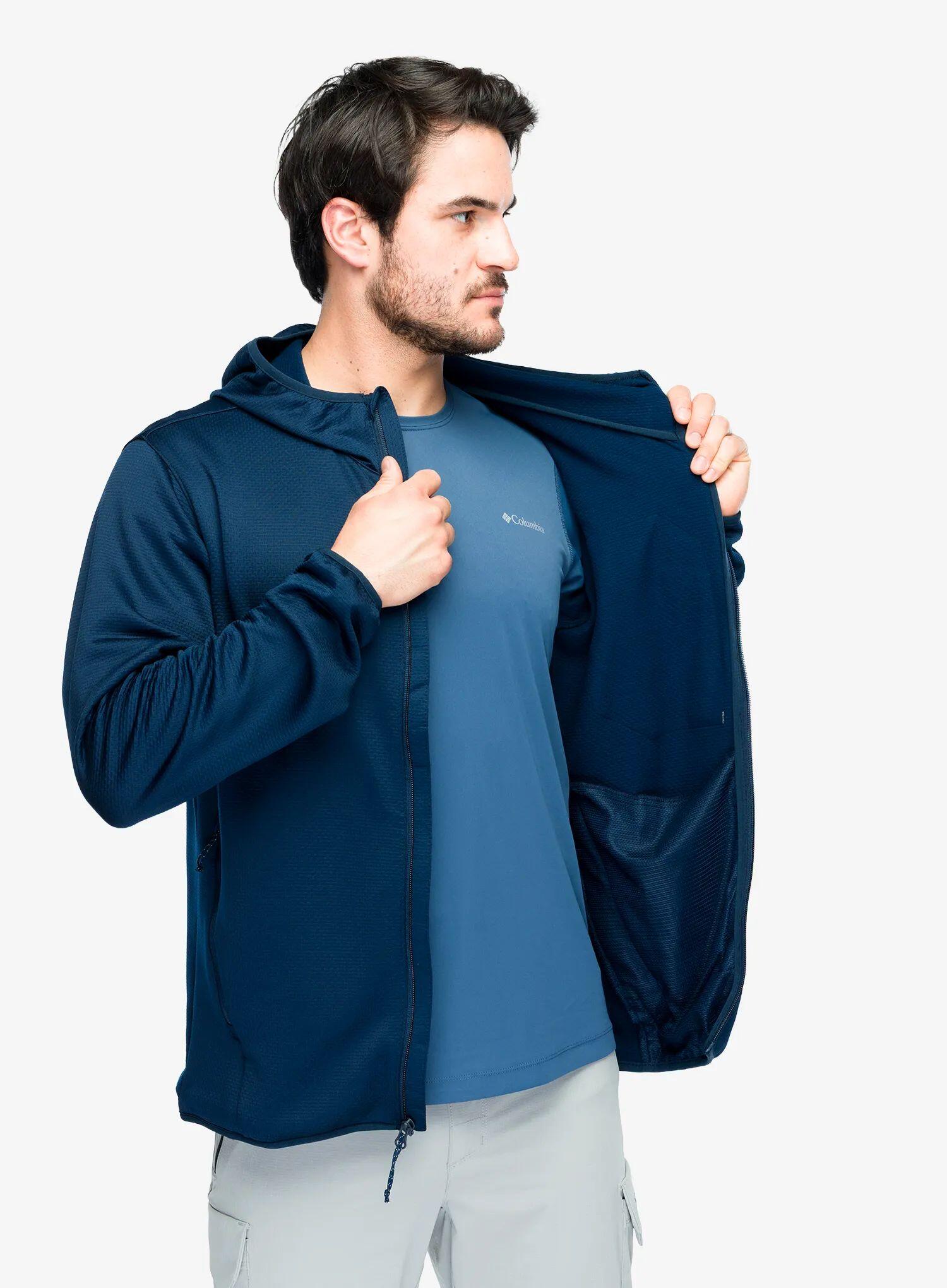 Bluza rozpinana męska Columbia Tall Heights Hooded Grid Fleece Full Zip 4/7