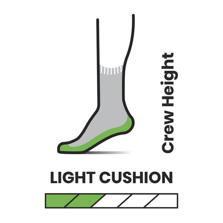 SMARTWOOL Skarpety turystyczne U'S Hike Light Cushion Crew Socks charcoal r.S 3/3