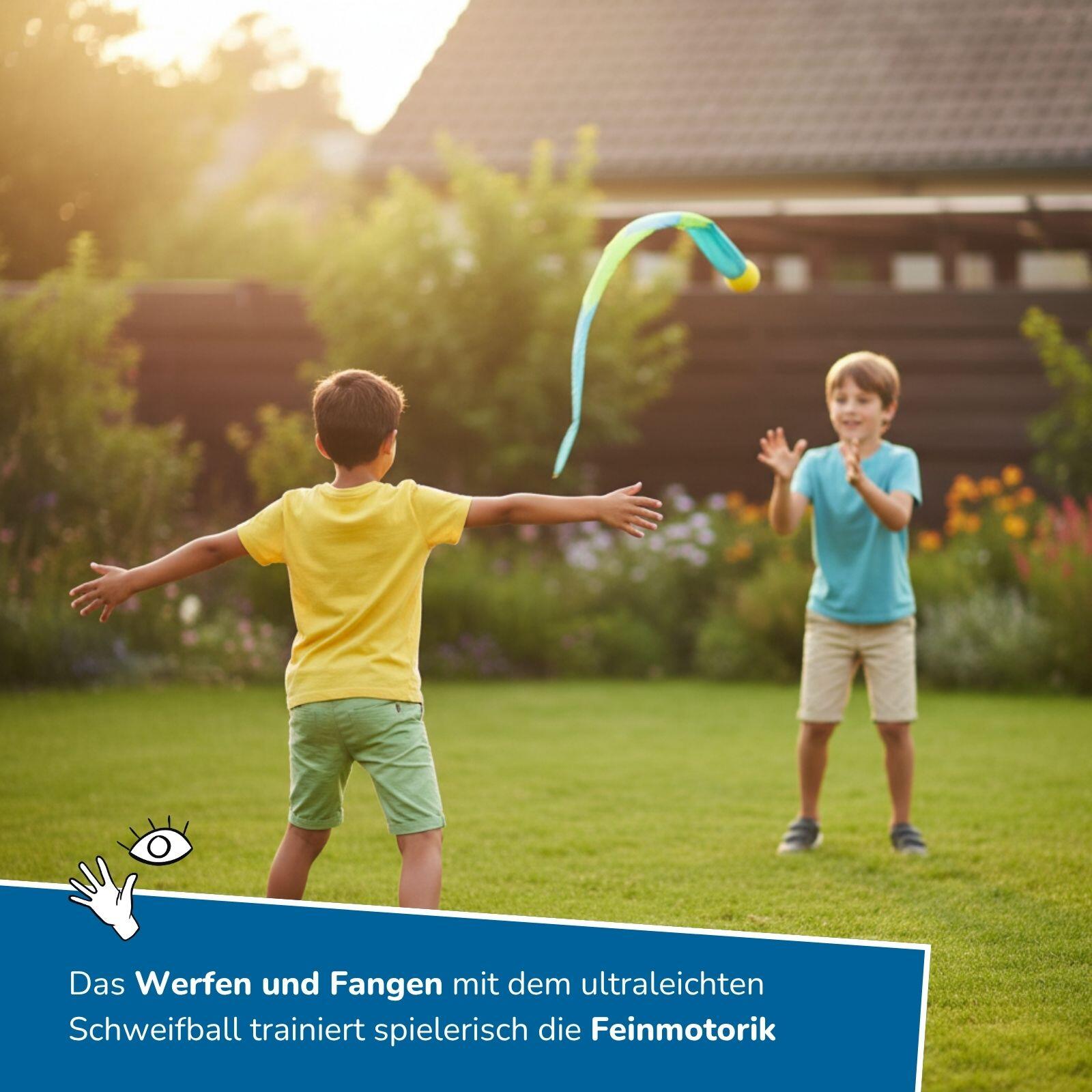 4er Set Schweifbälle, extra weichem Kopf, 95 cm lange Fahne, Wurfspiel für Kinde 3/6