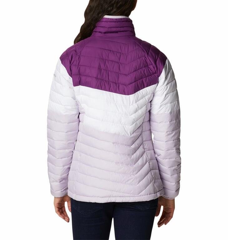 COLUMBIA Kurtka damska POWDER LITE BLOCKED JACKET Plum White Pale Lilac-M 2/7