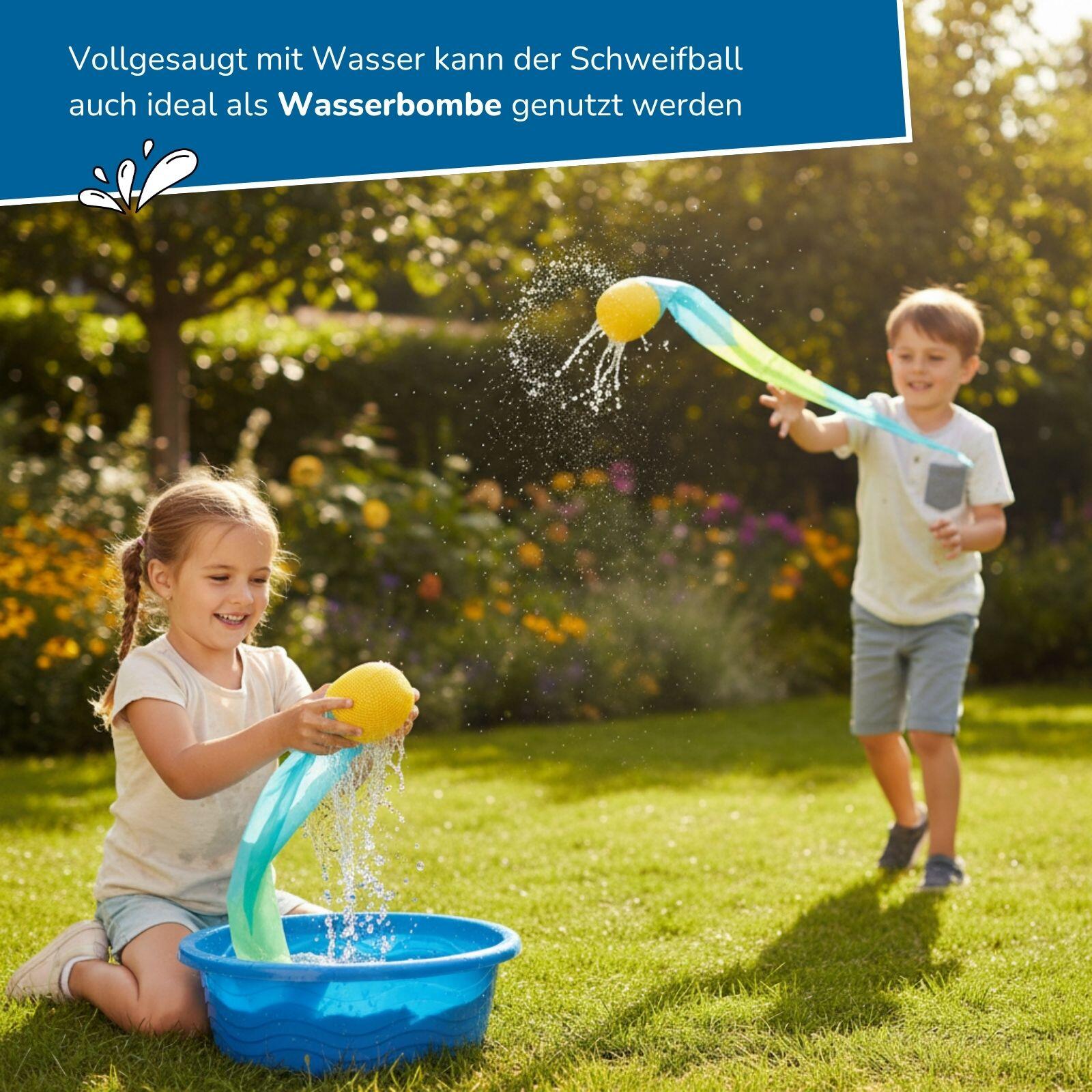 4er Set Schweifbälle, extra weichem Kopf, 95 cm lange Fahne, Wurfspiel für Kinde 5/6