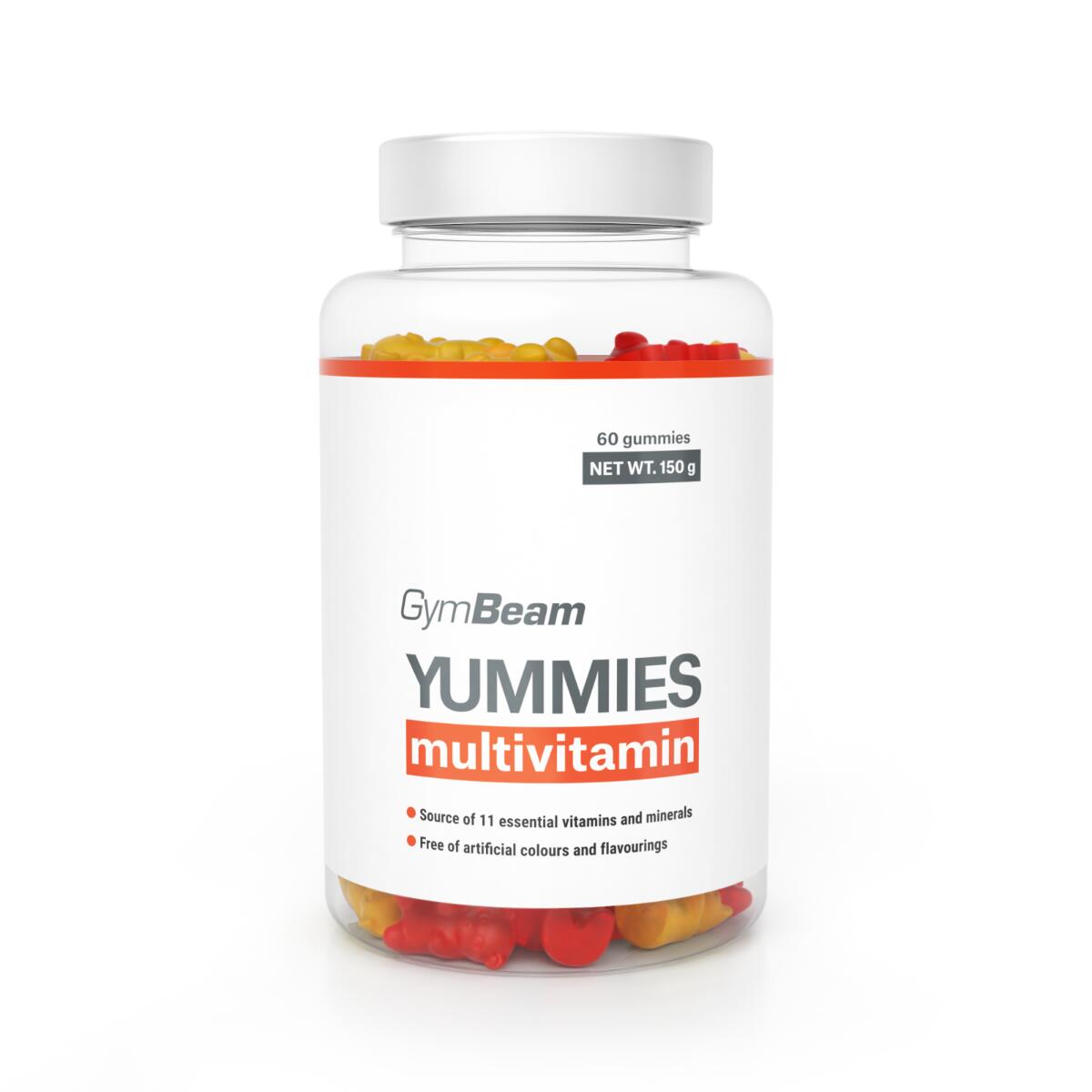 GYMBEAM Multivitamin Yummies želé pomeranč citron třešeň