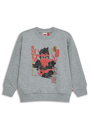 Bluza Bawełniana Chłopięca LEGO Ninjago Sian205 Szara