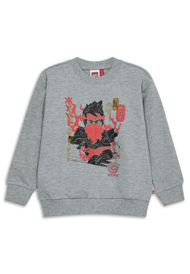 Bluza Bawełniana Chłopięca LEGO Ninjago Sian205 Szara