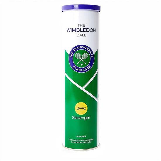 Tube balles de tennis Slazenger Wimbledon 2026 (x4)