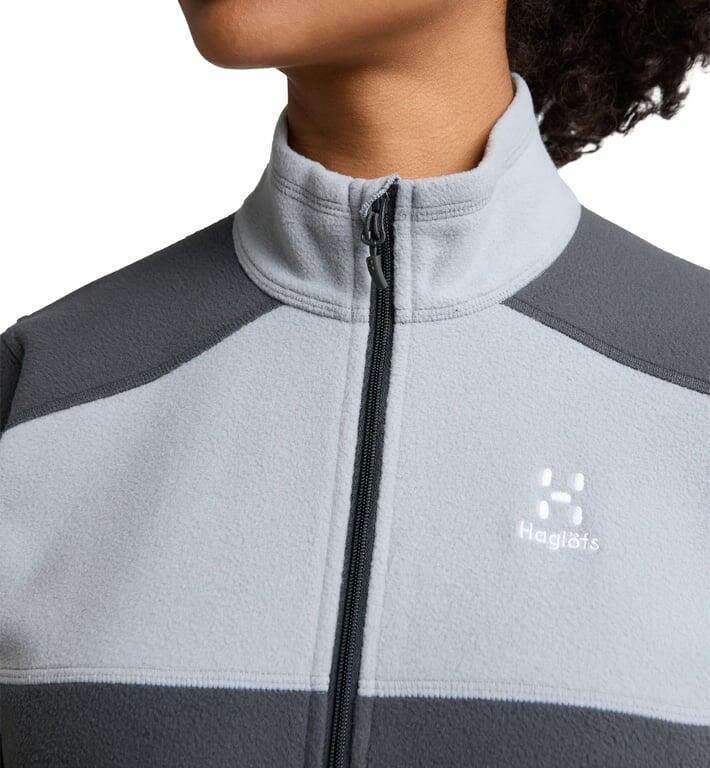 HAGLOFS Bluza damska BUTEO MID JACKET WOMEN concrete/magnetite-S 3/6