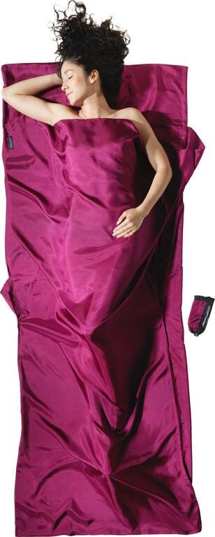Cocoon Wkładka do śpiwora TravelSheet - Silk mulberry red 2/3