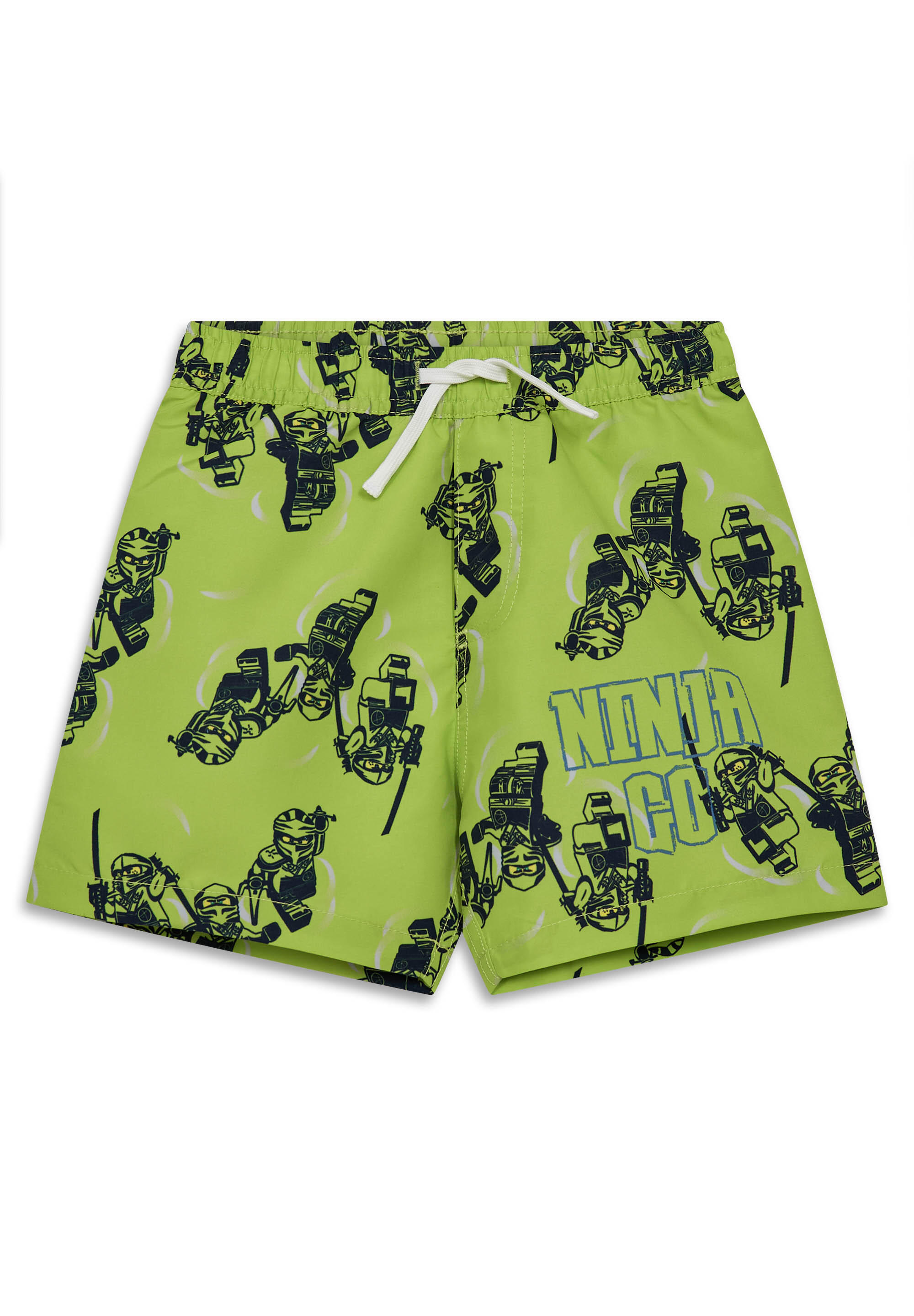 Spodenki Kąpielowe Chłopięce LEGO Ninjago Aiko309 Limonkowe