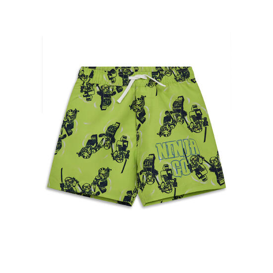 Spodenki Kąpielowe Chłopięce LEGO Ninjago Aiko309 Limonkowe