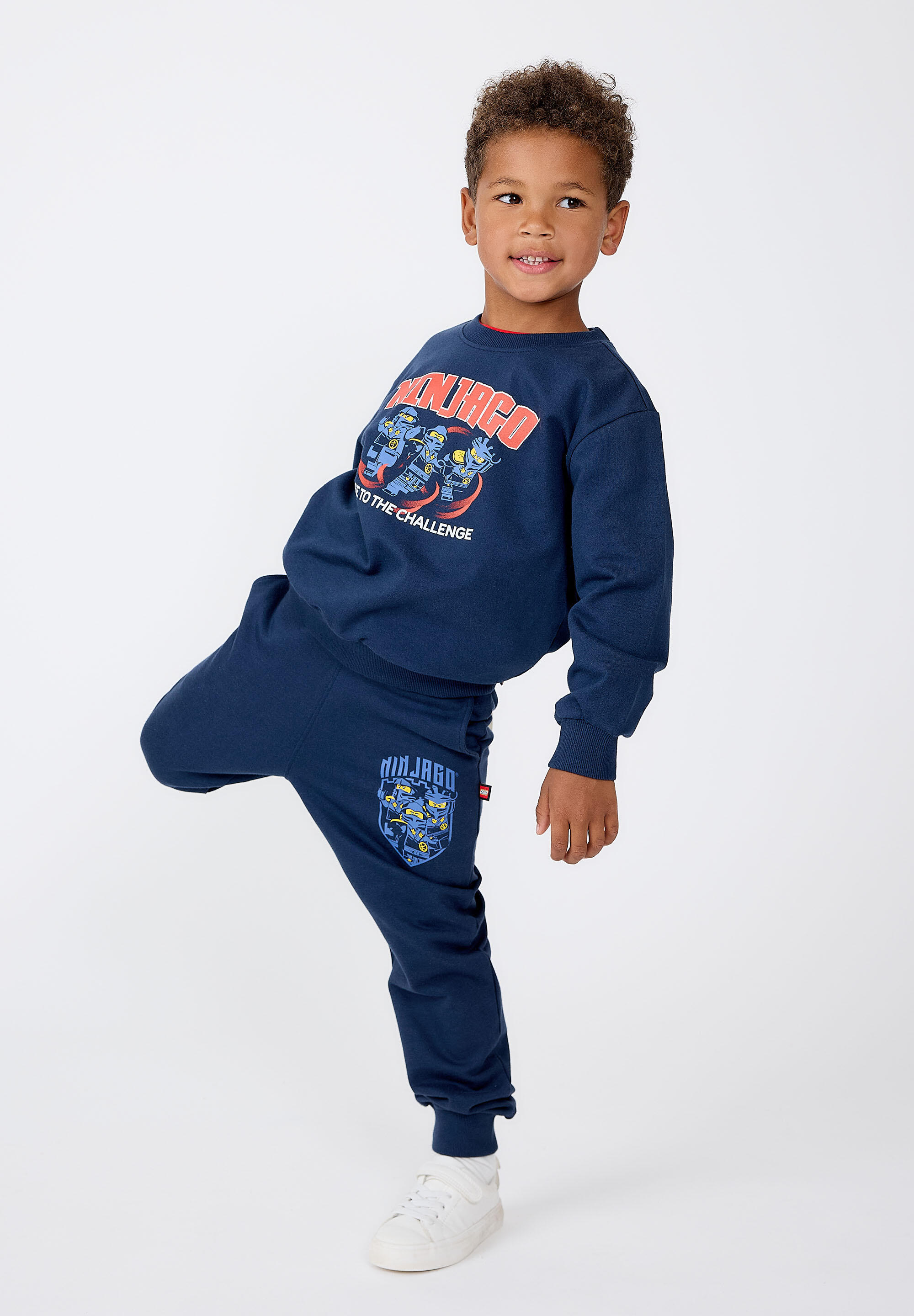 Bluza Bawełniana Chłopięca LEGO Ninjago Sian301 Granatowa 6/6