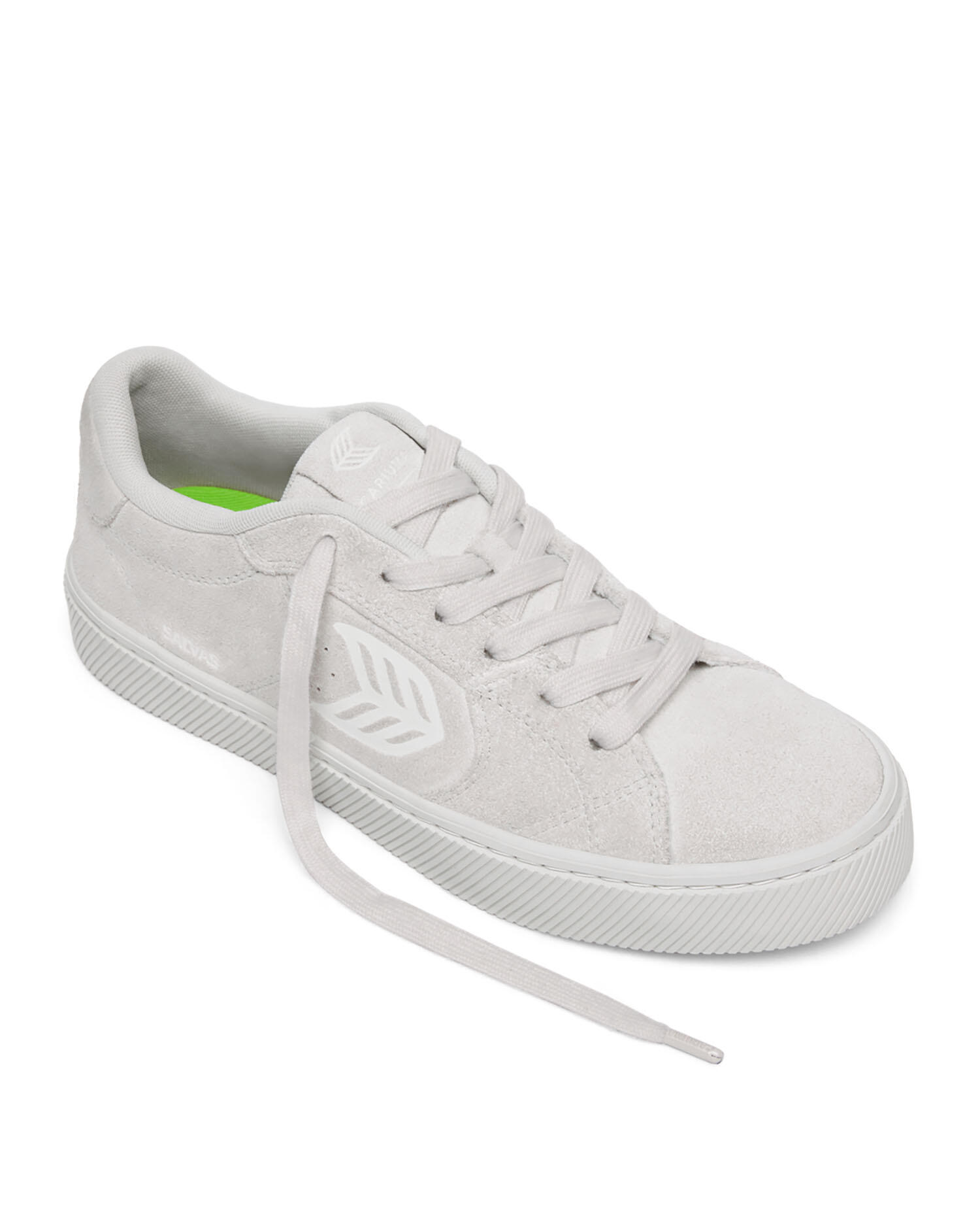 Buty męskie Cariuma SALVAS SUEDE ALL SMOKE WHITE 3/4