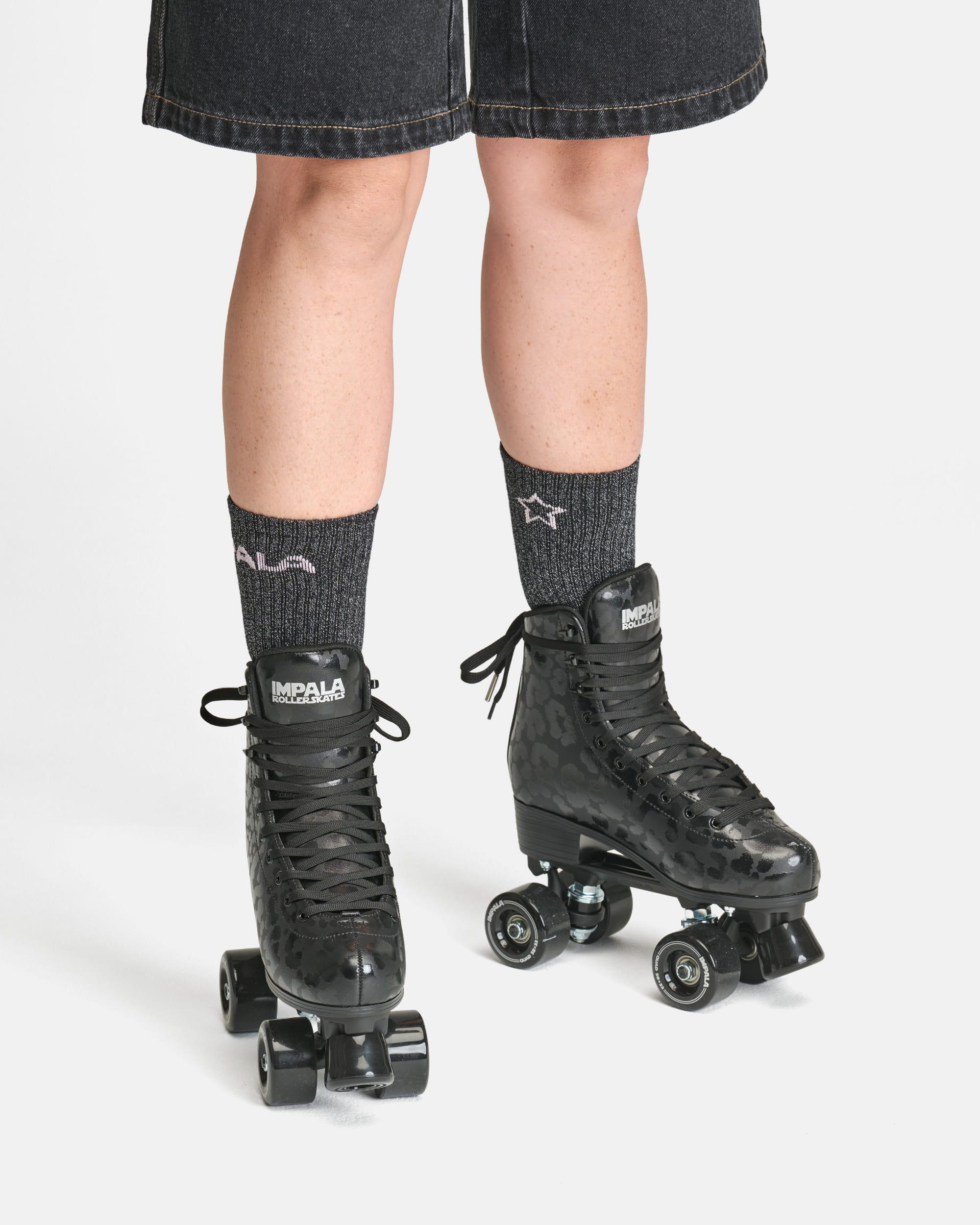 Impala Roller Skates - BLACK LEOPARD 5/6