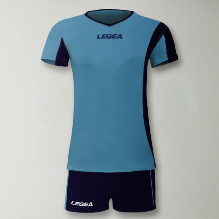 kit calcio da allenamento celeste-blu 2/2
