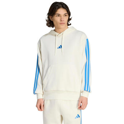 Adidas herenhoodie essentials 3-stripes french terry, beige