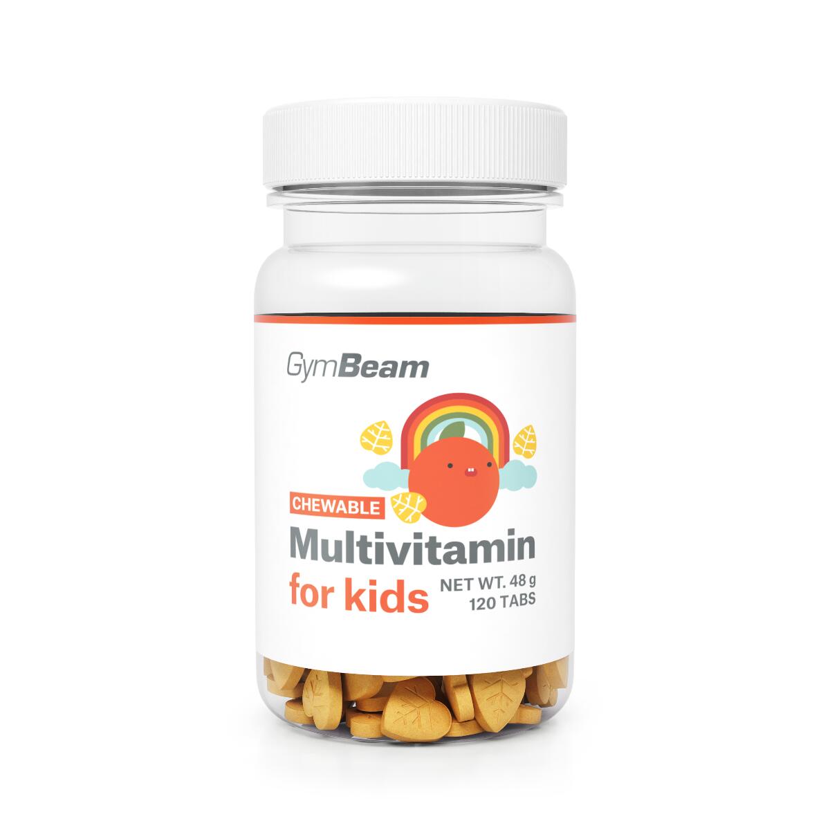 GYMBEAM Multivitamin tablety na cucání s B-komplexem pomeranč