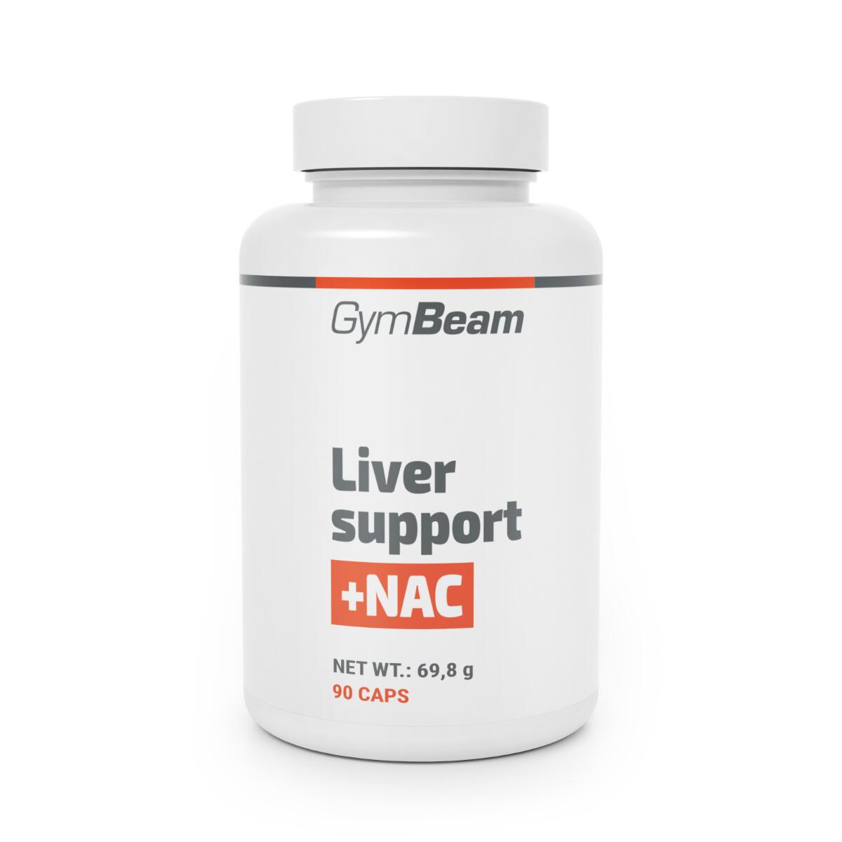 GYMBEAM Komplexní doplněk Liver support + NAC kapsle 90 kapslí