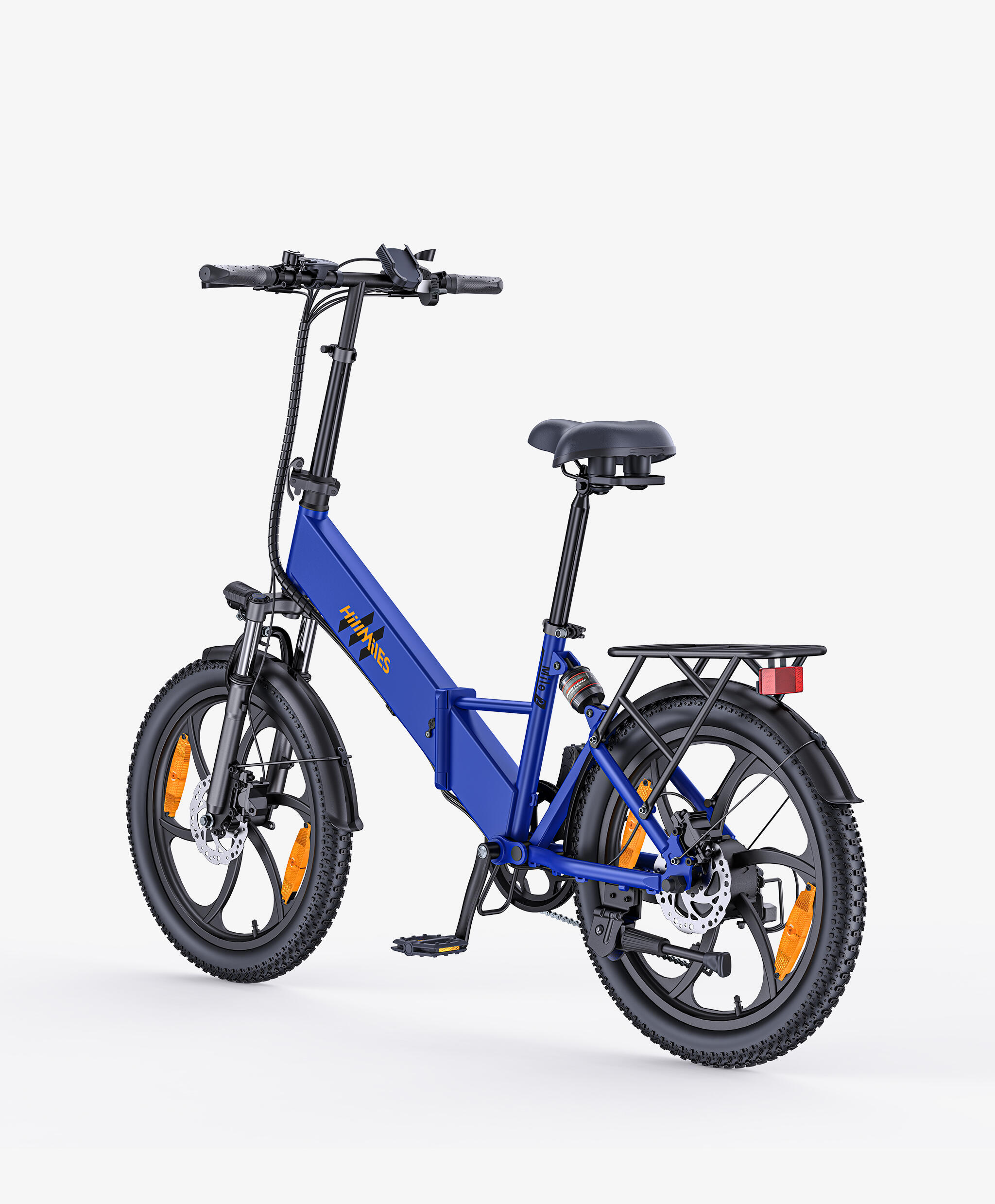 Bicicletta elettrica pieghevole HillMiles Mile2 con autonomia di 100 km e pneuma 3/6