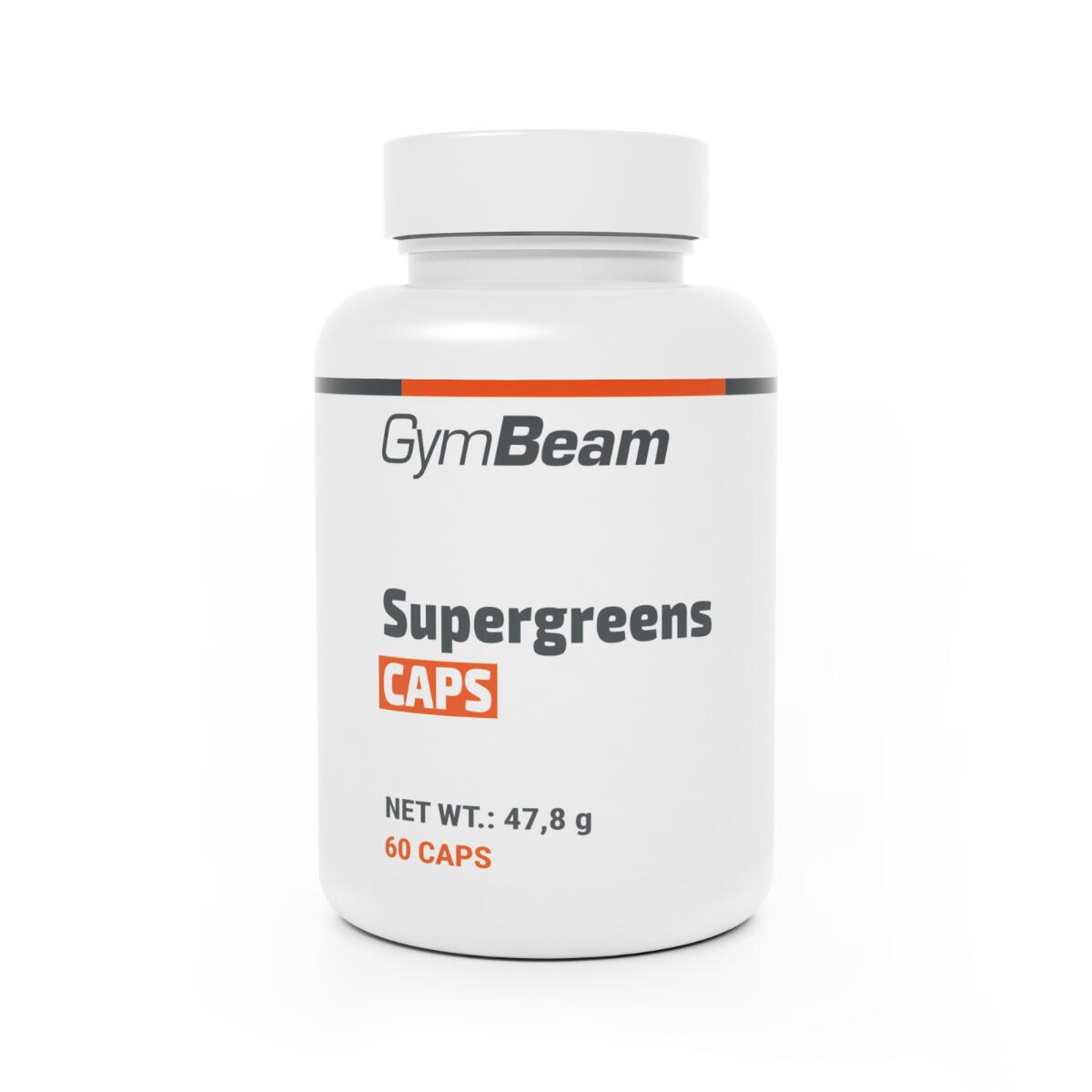 GYMBEAM Rostlinný doplněk Supergreens kapsle veganský