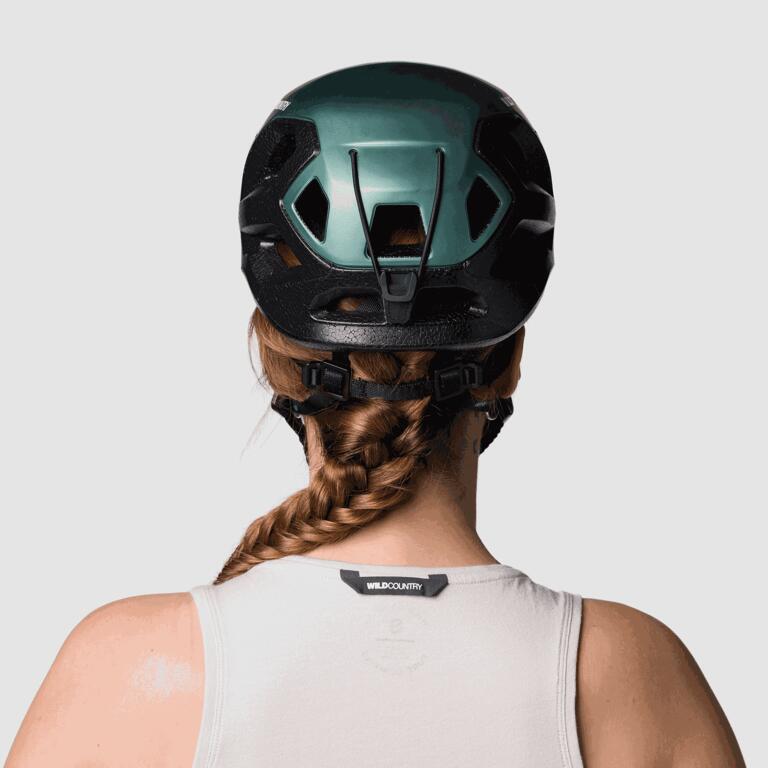 WILD COUNTRY Kask wspinaczkowy Session Helmet black/marsh-L/XL 3/4