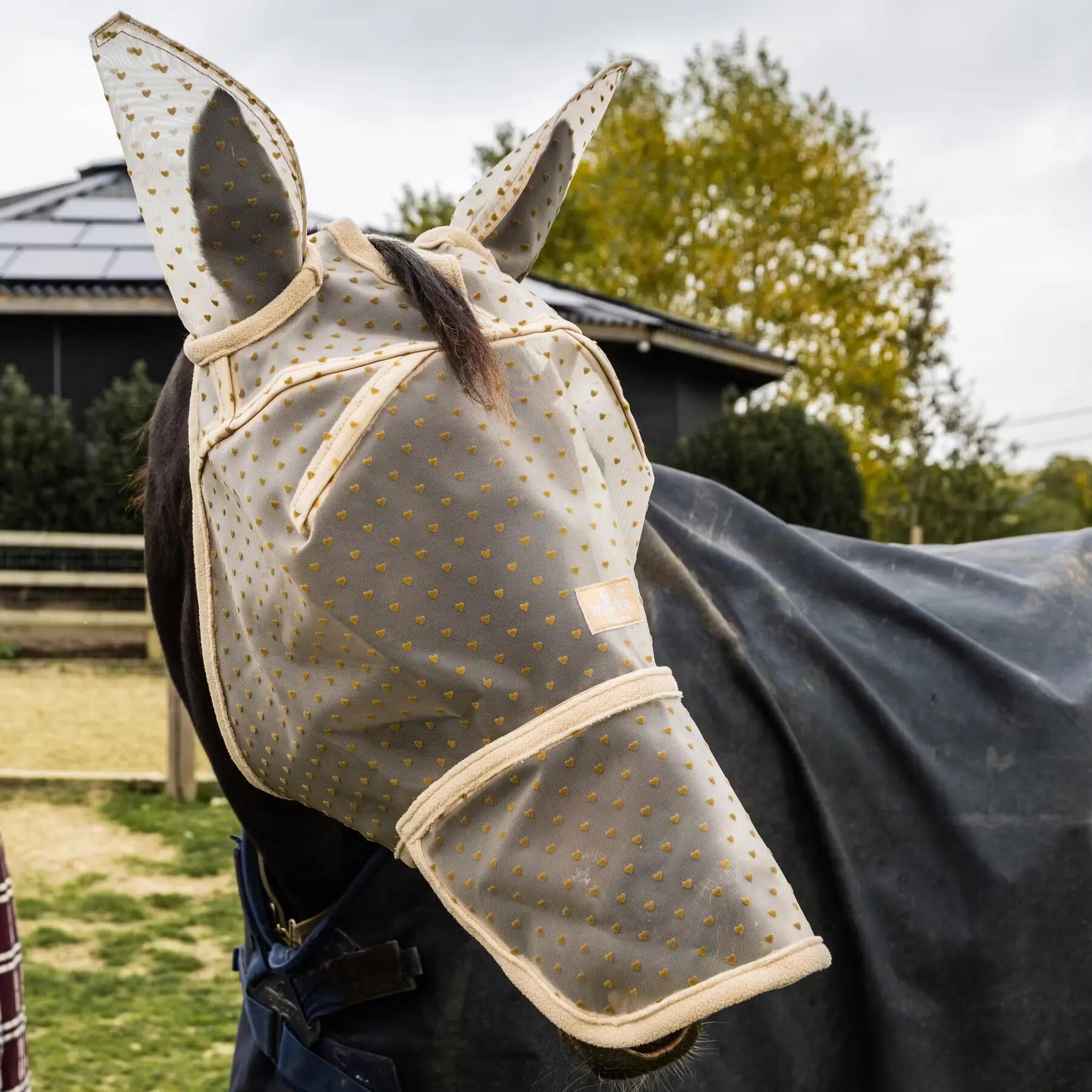 Anti-vliegenmasker voor paarden Kentucky Horsewear Fly Heart 4/5