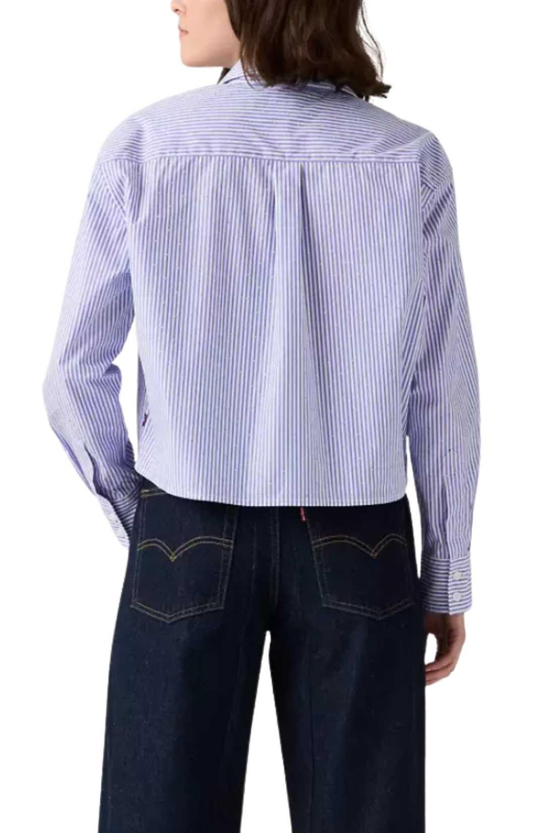 Camicia donna Harlie crop con brillantini 3/5