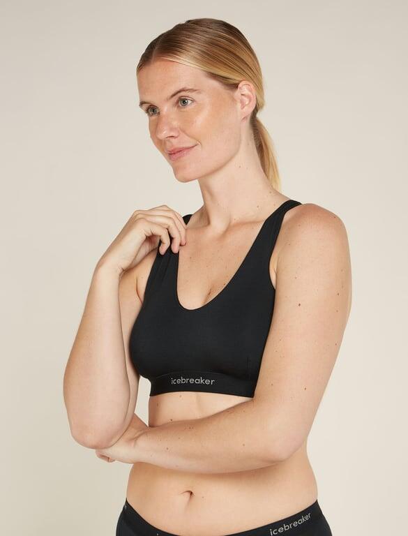 ICEBREAKER Biustonosz Women Merino 125 Cool-Lite Sprite Racerback Bra black-S 6/6