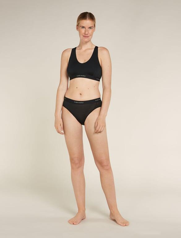 ICEBREAKER Biustonosz Women Merino 125 Cool-Lite Sprite Racerback Bra black-S 3/6