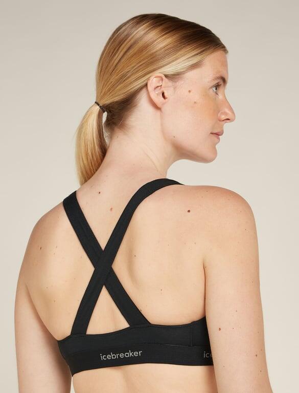 ICEBREAKER Biustonosz Women Merino 125 Cool-Lite Sprite Racerback Bra black-S 4/6