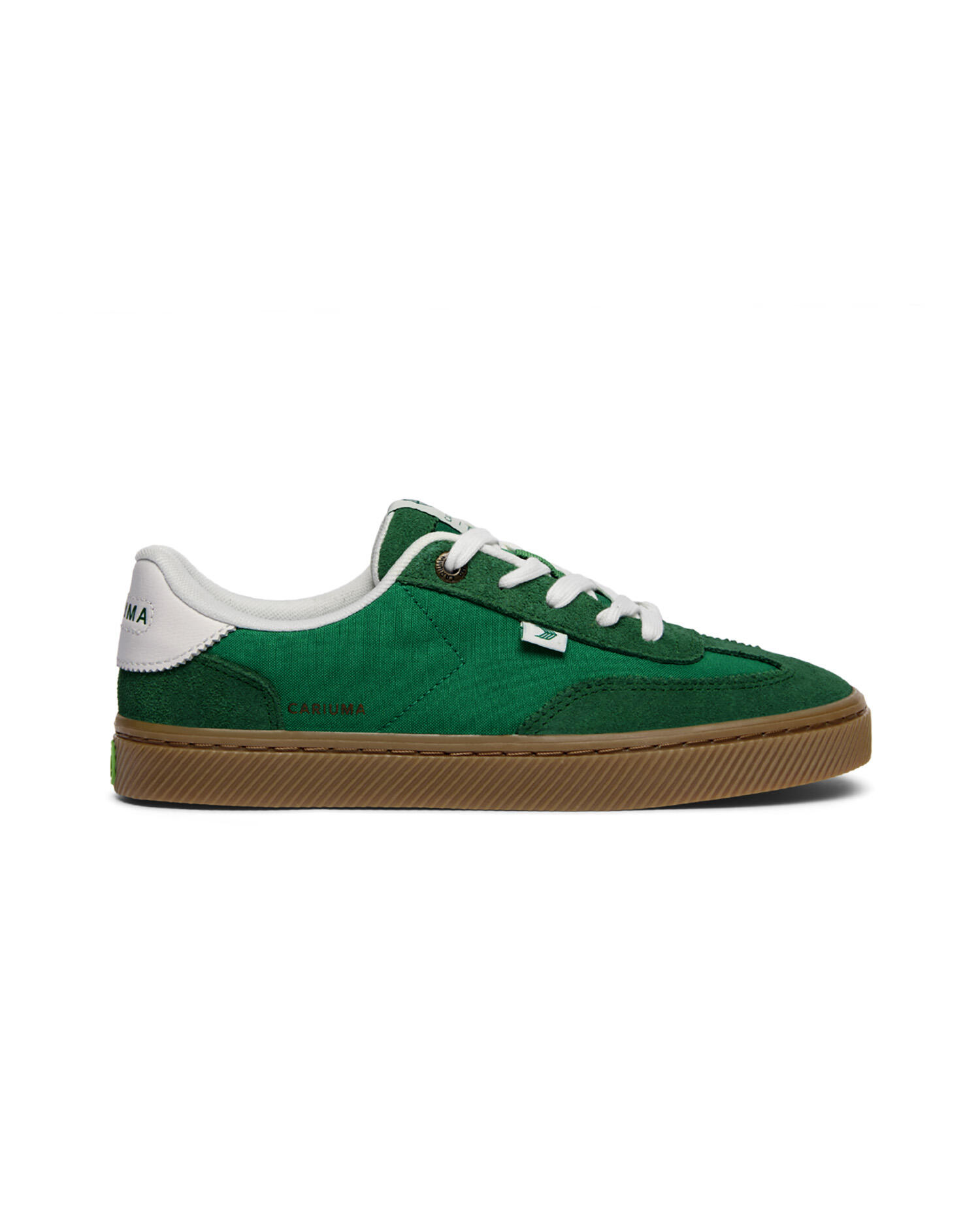 Sneakersy skórzane Cariuma TOCA Nylon And Suede Gum Green
