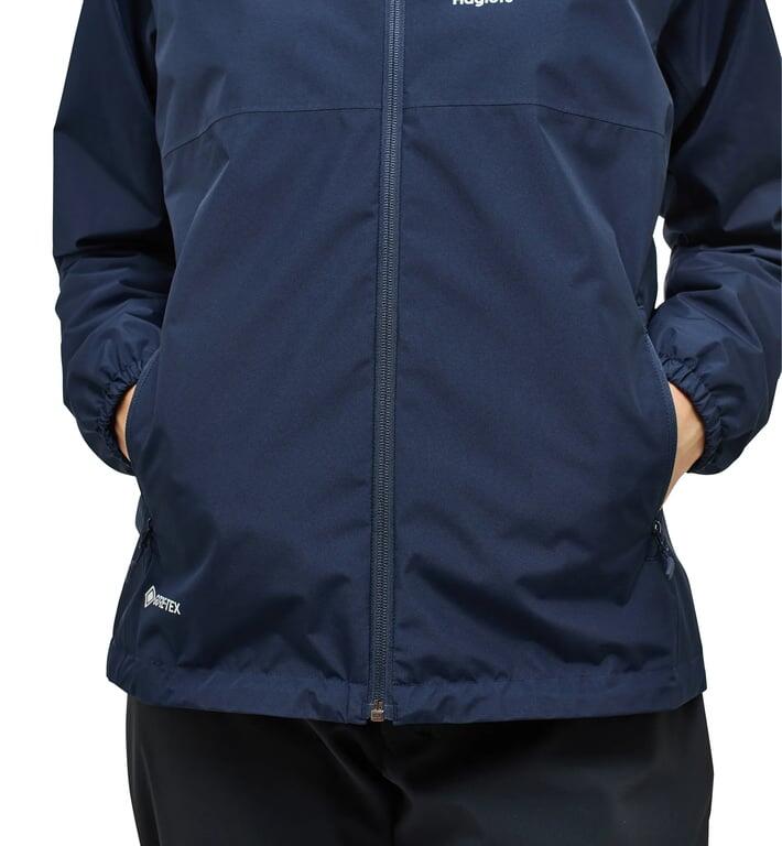 HAGLOFS Kurtka przeciwdeszczowa damska Kaise GTX Jacket Women tarn blue-S 7/7