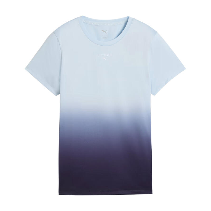 Tricou femei design gradient Hyrox Graphic, albastru degrade PUMA