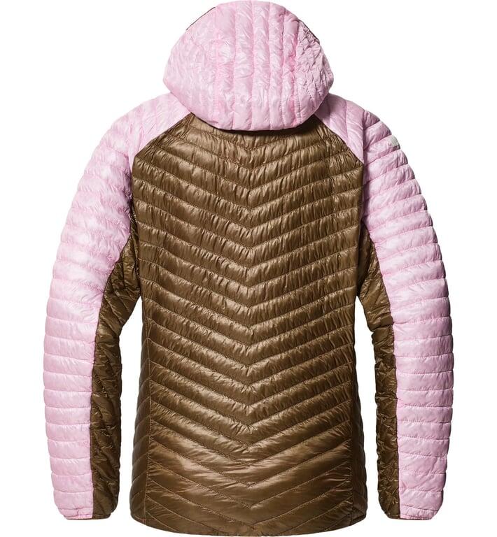 HAGLOFS Kurtka ocieplana damska L.I.M Mimic Hood Women fresh pink/teak brown-S 7/7