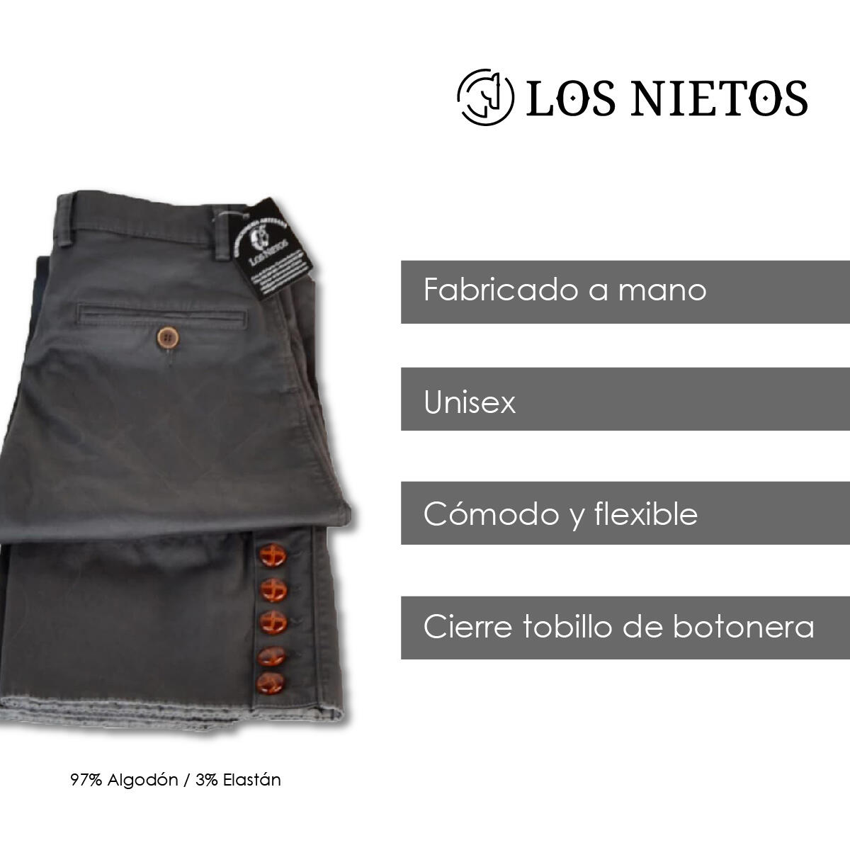 Pantalón montero clásico para adultos | 60 | Gris marengo 4/6