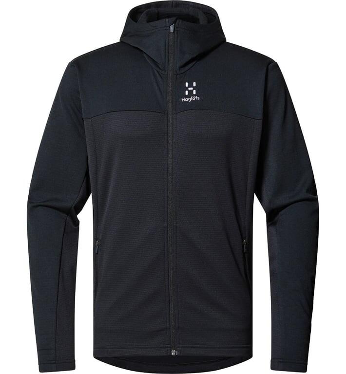 HAGLOFS Bluza męska Lark Mid Hood Men true black-M 6/7