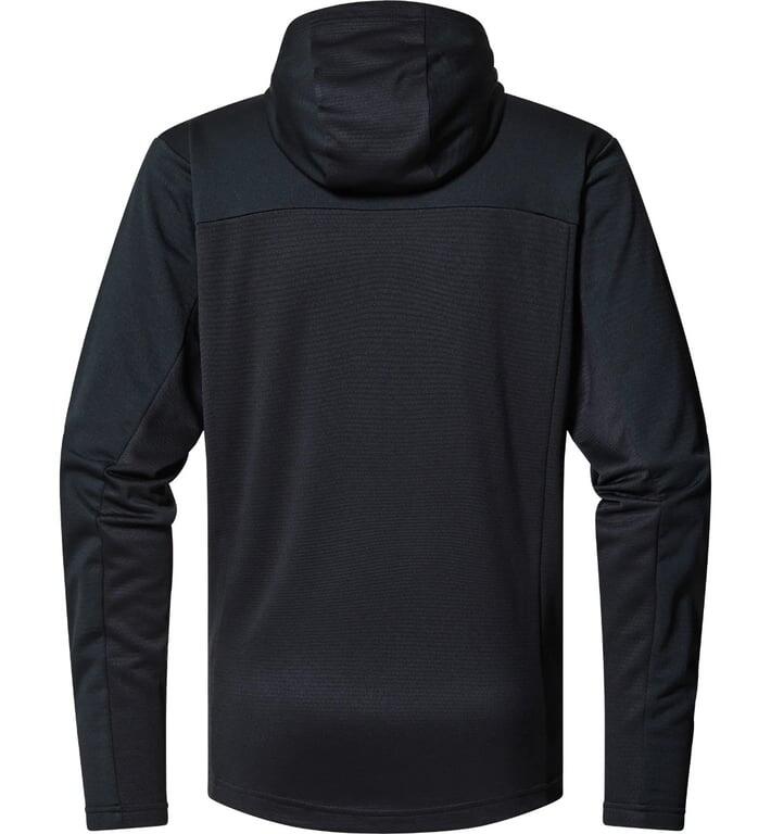 HAGLOFS Bluza męska Lark Mid Hood Men true black-M 7/7