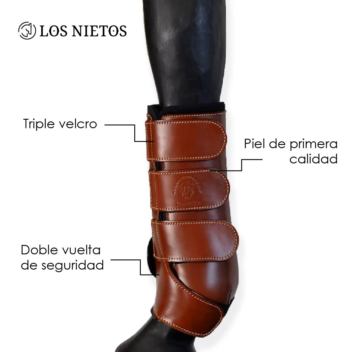 Protectores doma confort  Los Nietos  | COB | Coñac 2/6