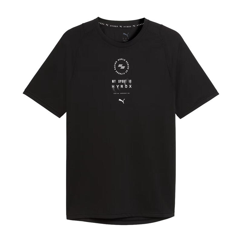 Tricou cu mânecă scurtă cross training bărbați mesh ventilație Dryelite, alb