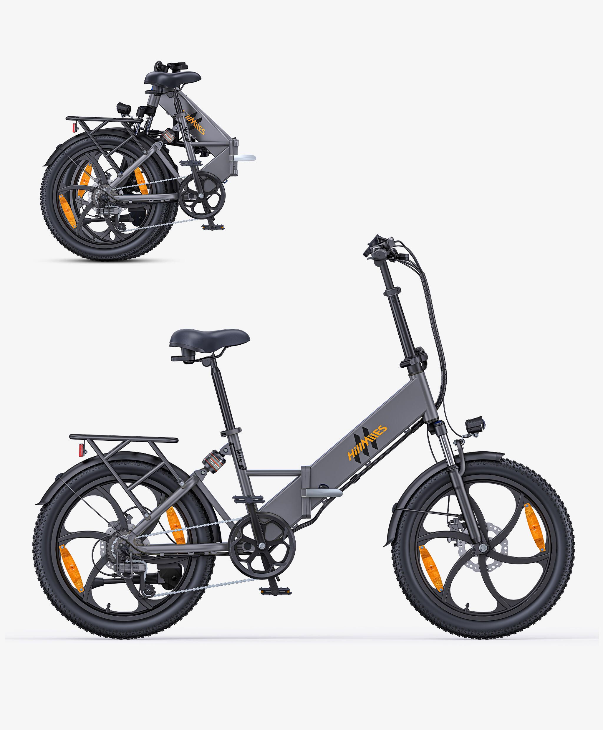 HillMiles Mile2 Opvouwbare Elektrische Fiets met een Actieradius van 100 km en b 5/7