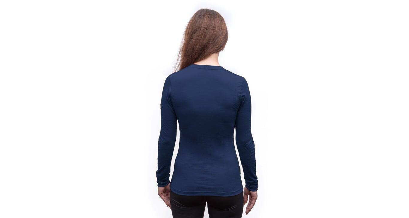 SENSOR Koszulka termoaktywna damska Merino Active Tee LS Wom deep blue-L 2/4