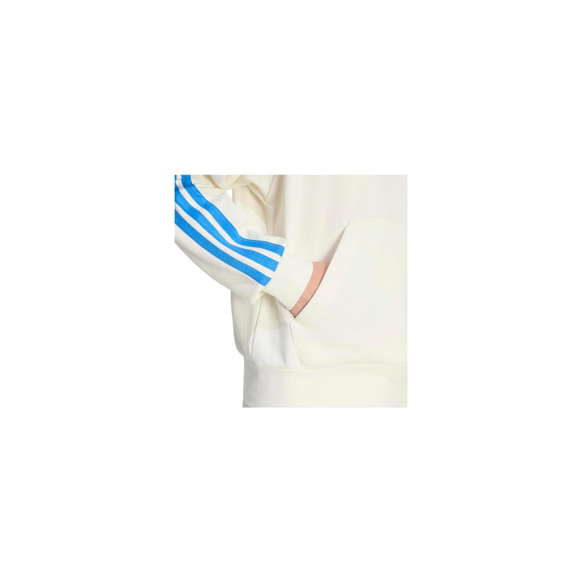 ADIDAS Hanorac bărbați Essentials 3-Stripes French Terry, bej, glugă ajustabilă