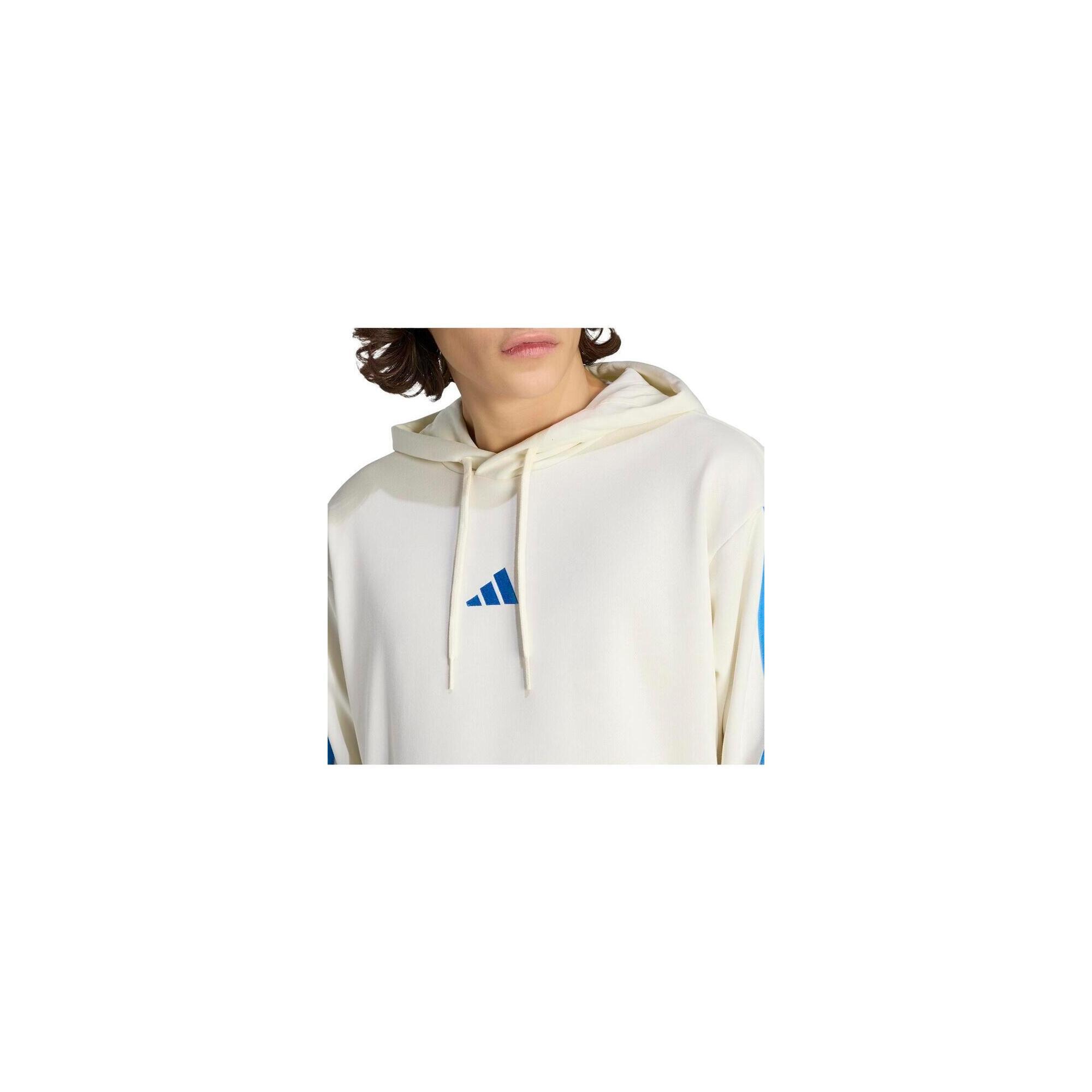 ADIDAS Hanorac bărbați Essentials 3-Stripes French Terry, bej, glugă ajustabilă