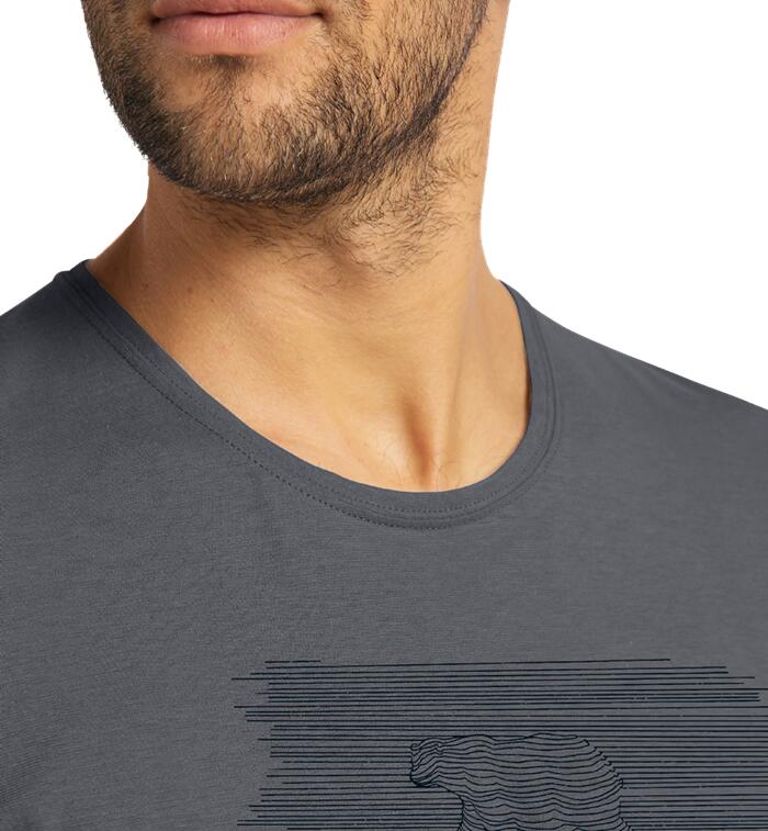 HAGLOFS Koszulka męska Trad Tee Print Men magnetite-XL 3/3