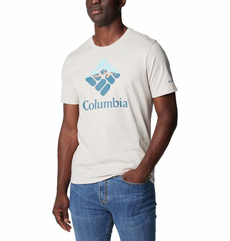 COLUMBIA Koszulka męska M Rapid Ridge Graphic Tee dark stone hood nightscape-XL 2/5