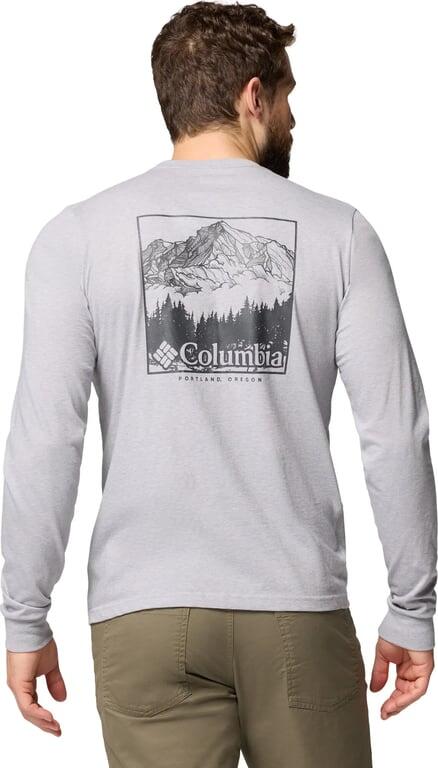 COLUMBIA Koszulka męska CSC Seasonal Logo LS Tee columbia grey hthr/meadowland-S 5/6