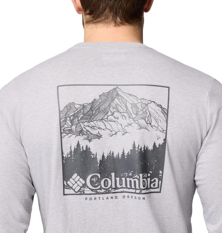 COLUMBIA Koszulka męska CSC Seasonal Logo LS Tee columbia grey hthr/meadowland-S 4/6