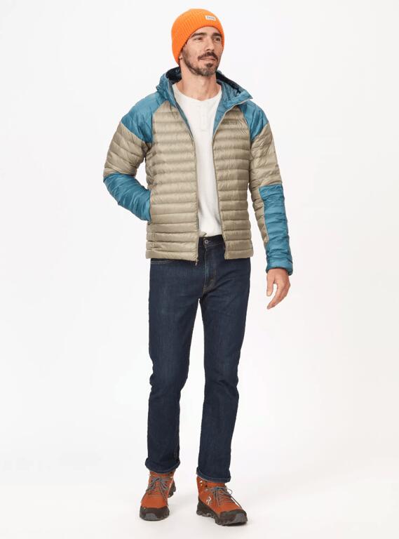 MARMOT Kurtka puchowa męska Hype Down Hoody moon river/vetiver-L 3/5