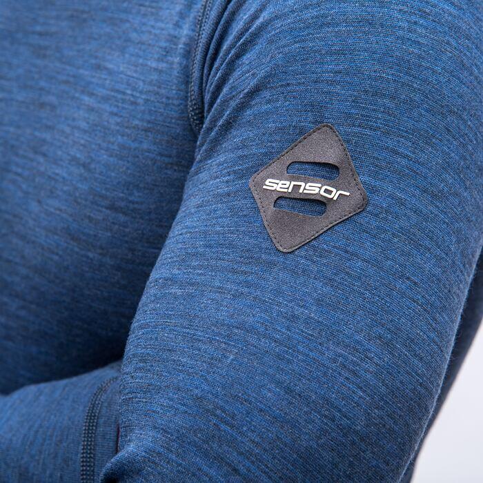SENSOR Koszulka męska Merino Bold Tee LS Men cool blue-L 5/6