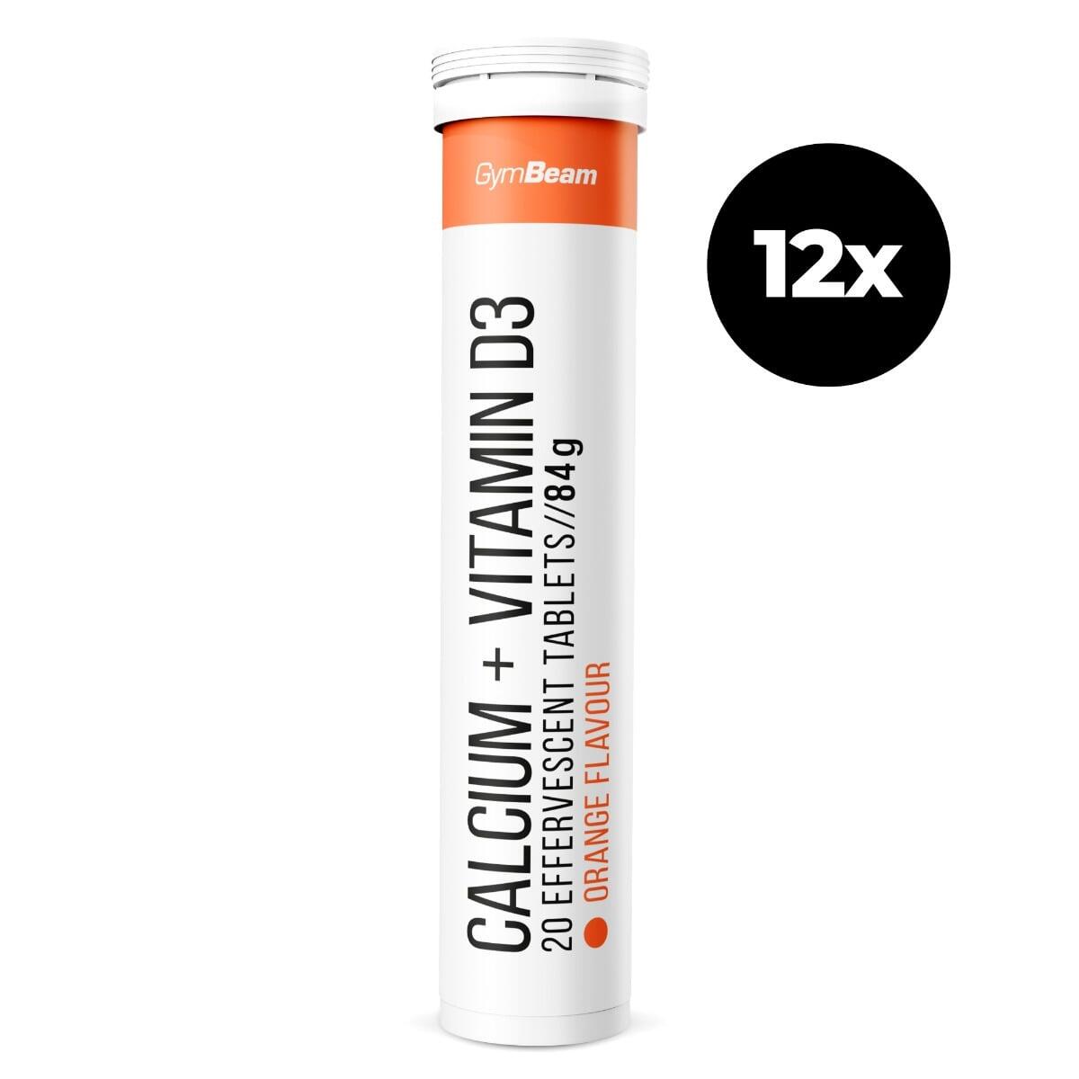 Calcio + Vitamina D3 Effervescente 12 x 20 cpr Arancia 1/1